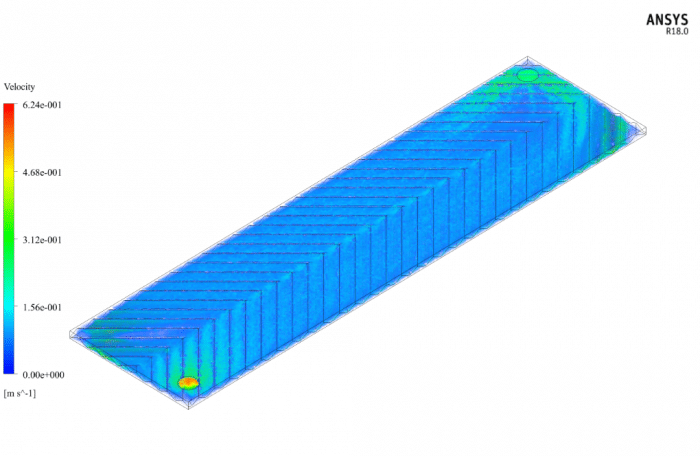 Chevron Plate Heat Exchanger, ANSYS Fluent CFD Simulation Training - MR CFD