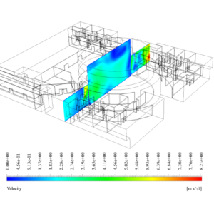 Internal Airflow of Atrium CFD Simulation, ANSYS Fluent Training - MR CFD