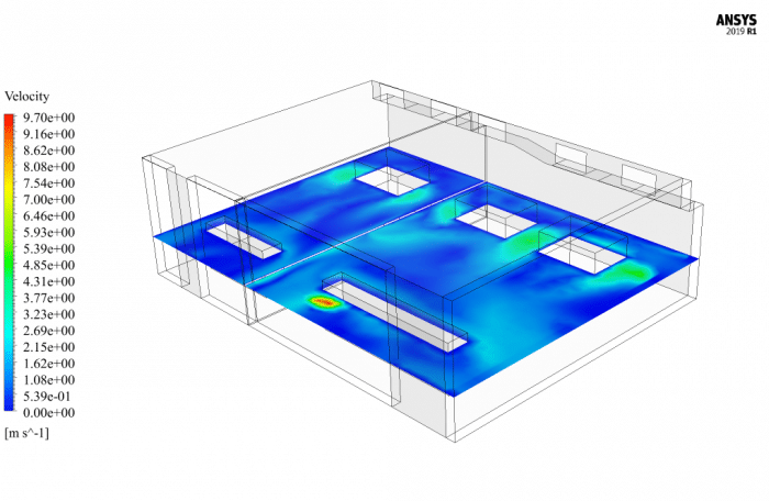 Transformer Room Ventilation CFD Simulation, ANSYS Fluent Training - MR CFD