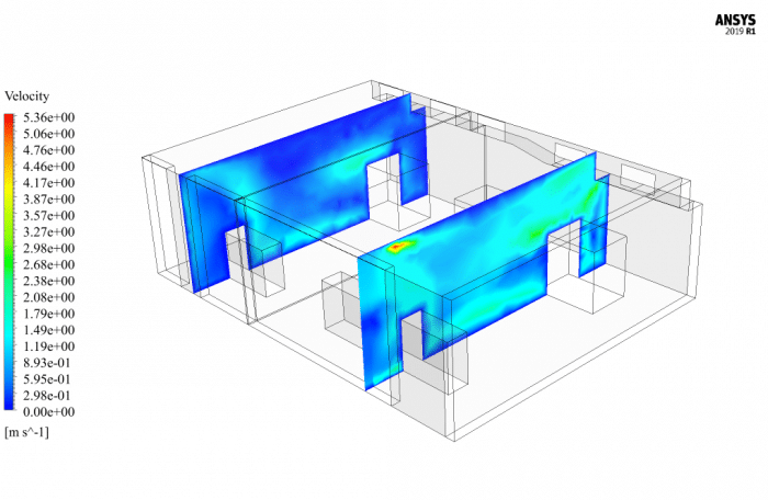 Transformer Room Ventilation CFD Simulation, ANSYS Fluent Training - MR CFD