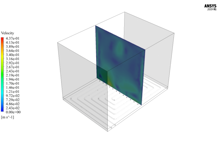 Underfloor Heating System with Spiral Pipe, ANSYS Fluent CFD Simulation ...