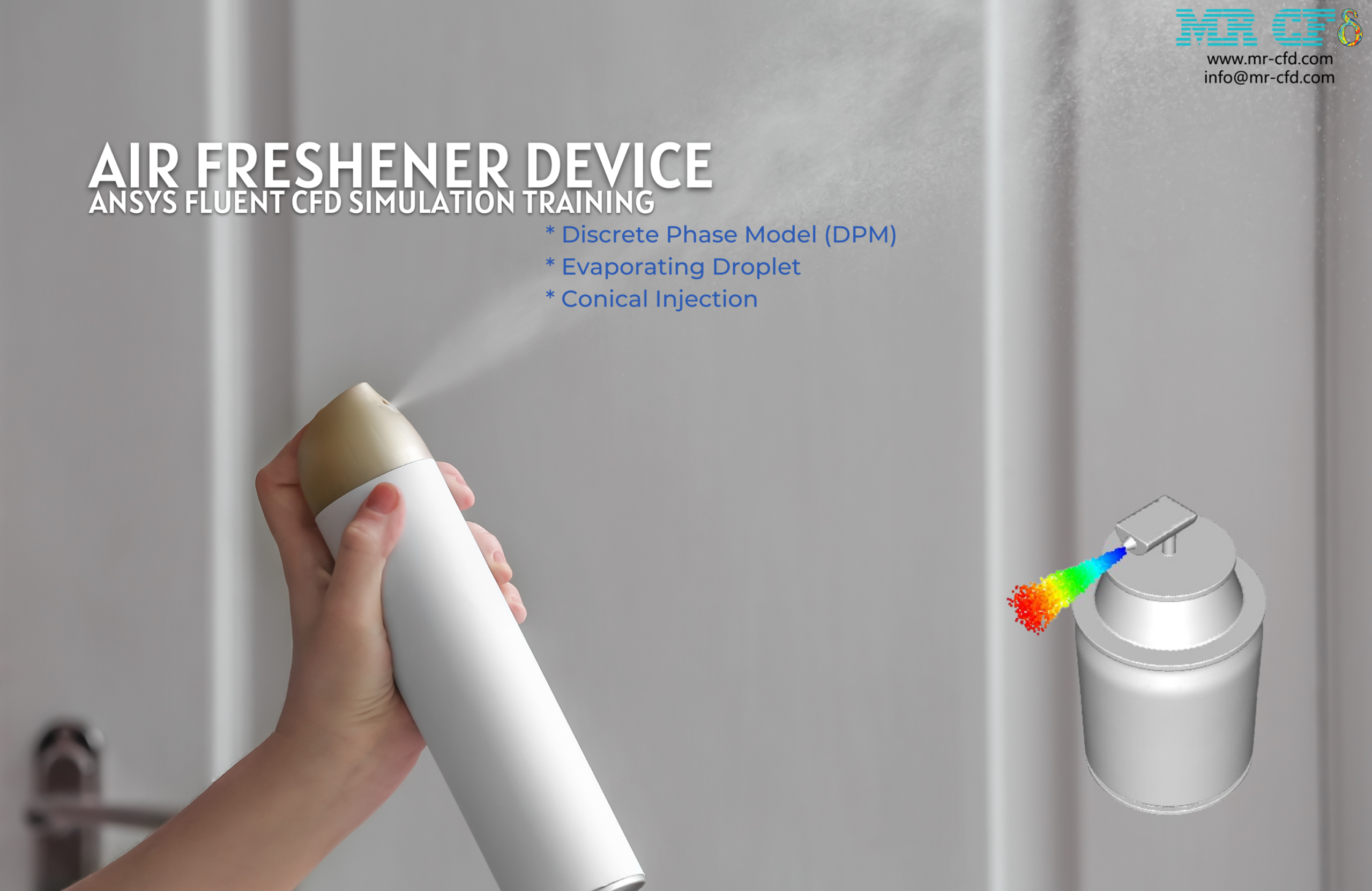 Air Freshener Spray Device CFD Simulation