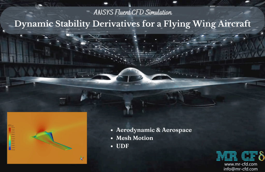 Dynamic Stability Derivatives for a Flying Wing (Aircraft) - MR CFD