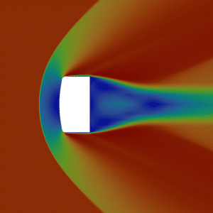 Bluff Body Surface Heating on a Reentry Mission, CFD Simulation, ANSYS ...