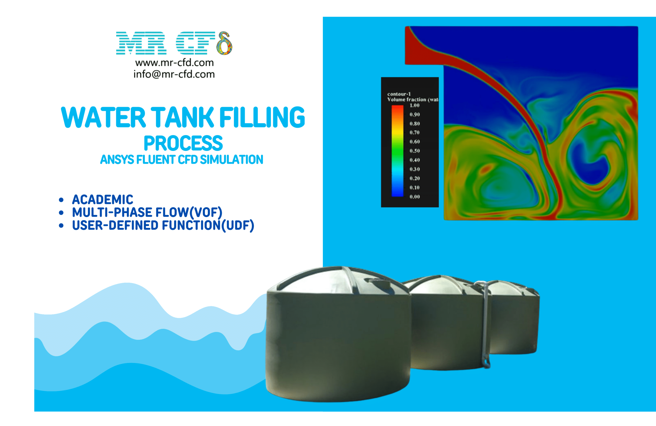 Water Tank Filling Process  Cfd Simulation