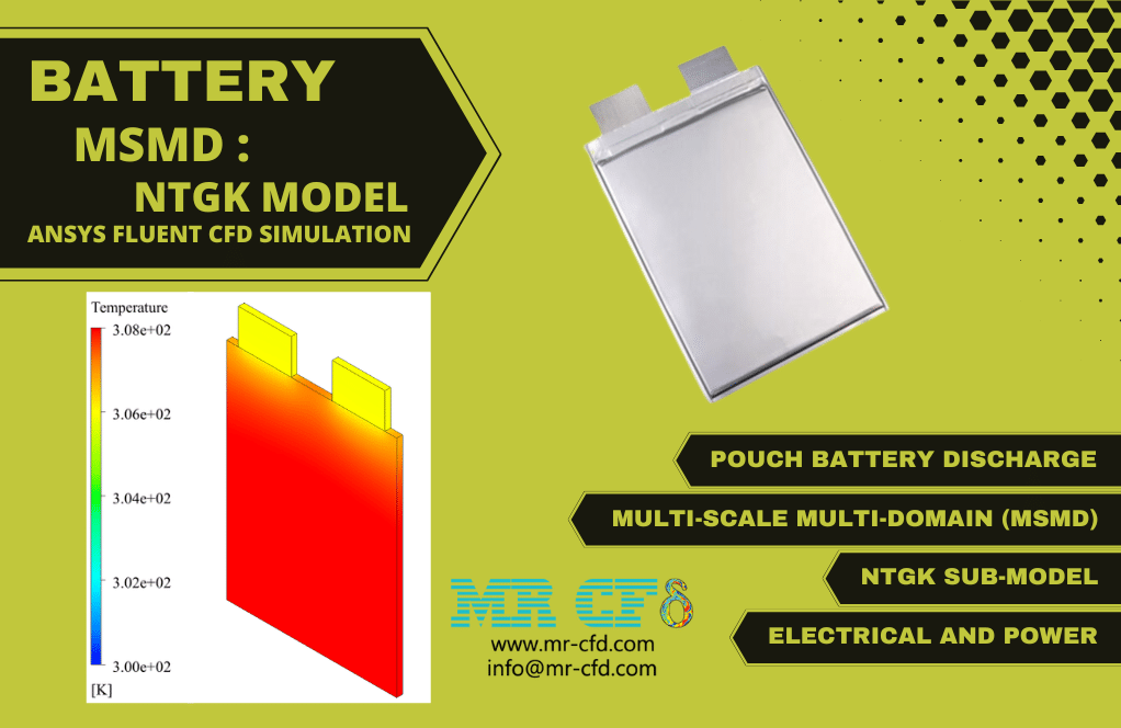 Battery, MSMD, NTGK Model, ANSYS Fluent  CFD Simulation