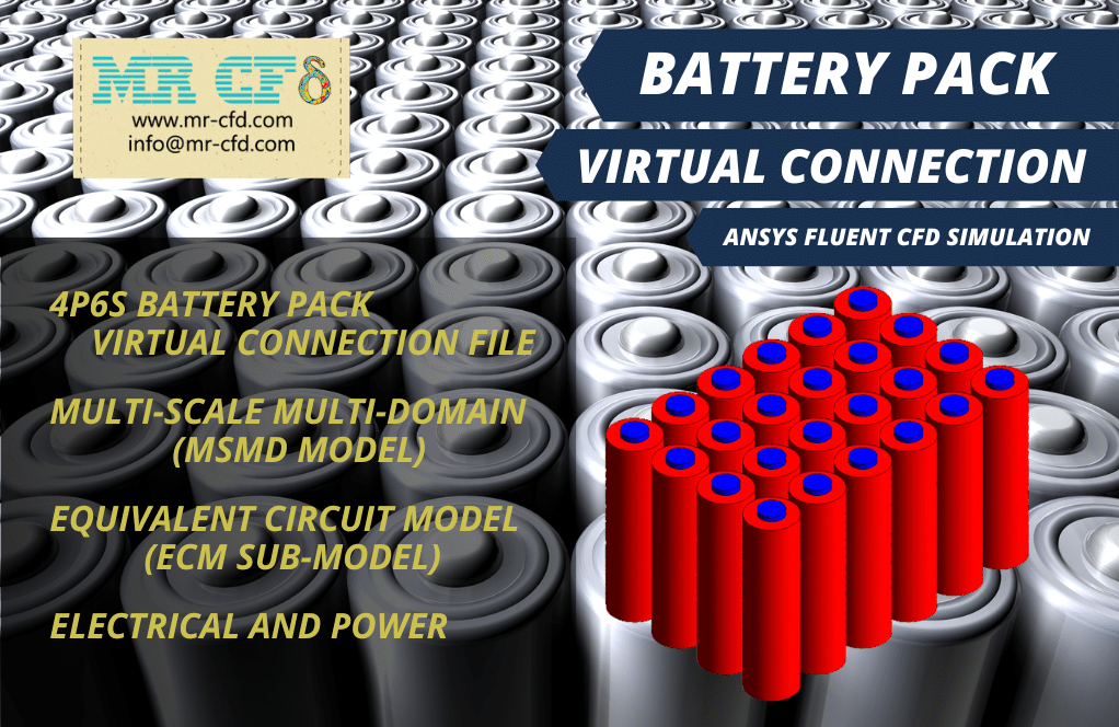 Battery Pack, Virtual Connection, Ansys Fluent Cfd Simulation