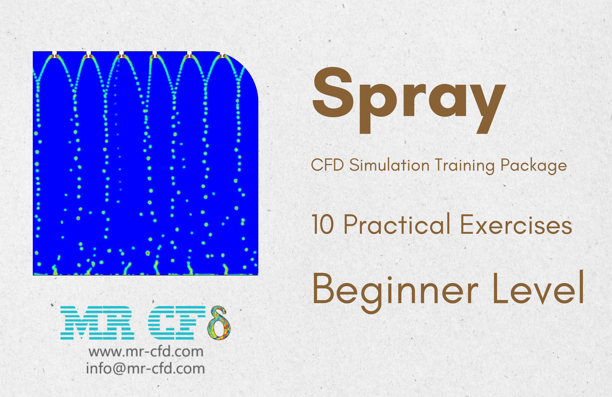 Spray Cfd Simulation Training Package, 10 Practical Exercises: Beginner Level