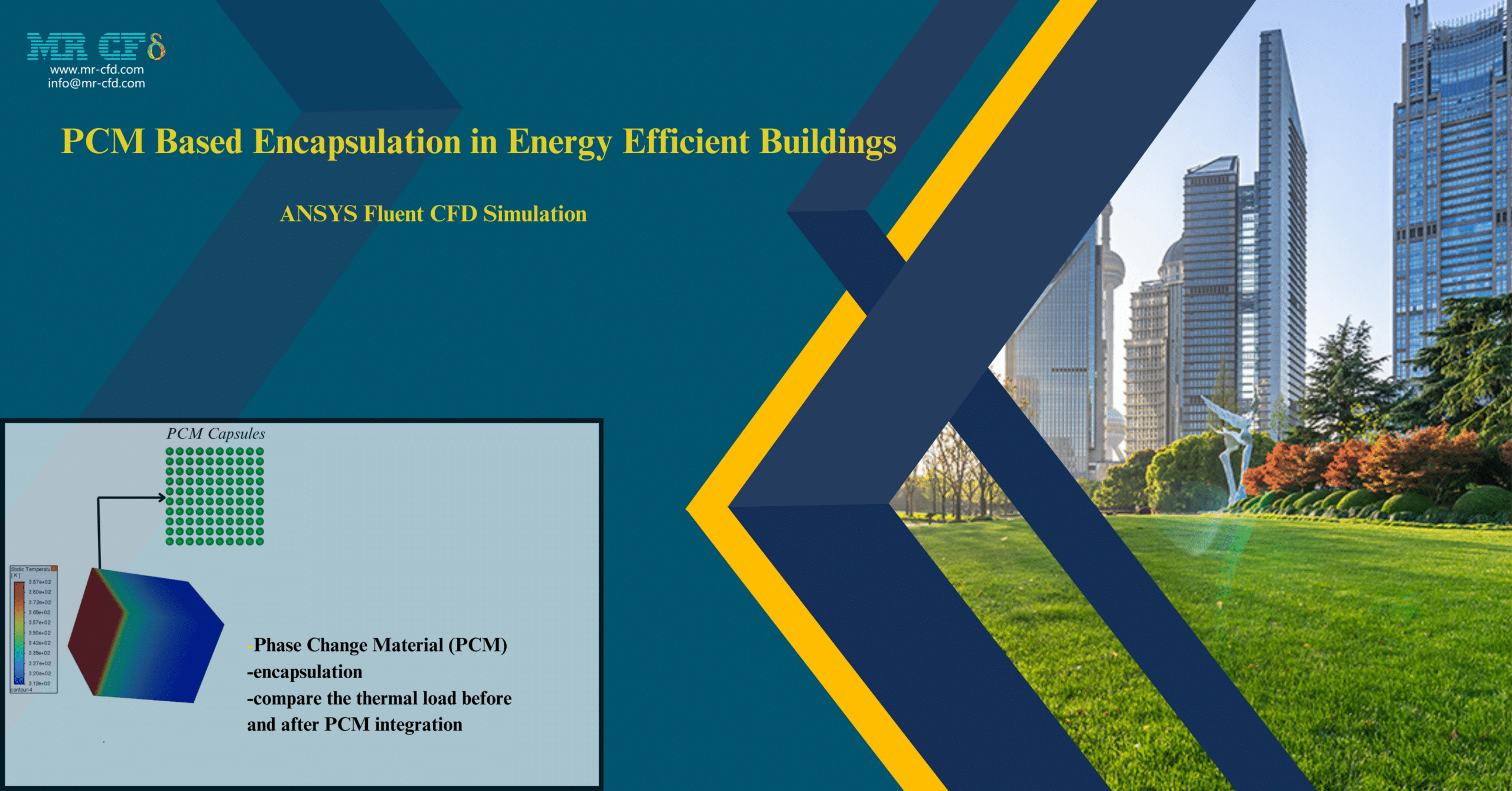 PCM based encapsulation in energy efficient buildings